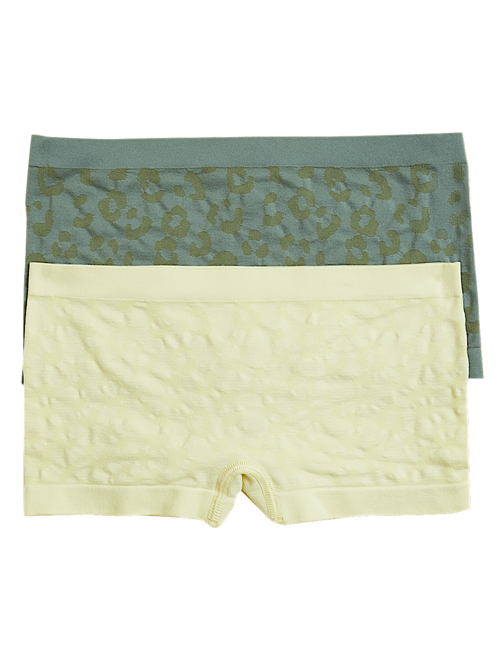2pk Seamfree Leopard Shorts (9-16 Yrs)