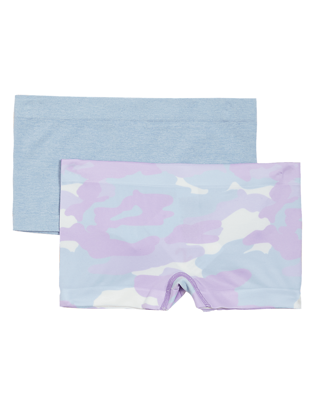 2pk Seamfree Camo Shorts (6-16 Yrs)