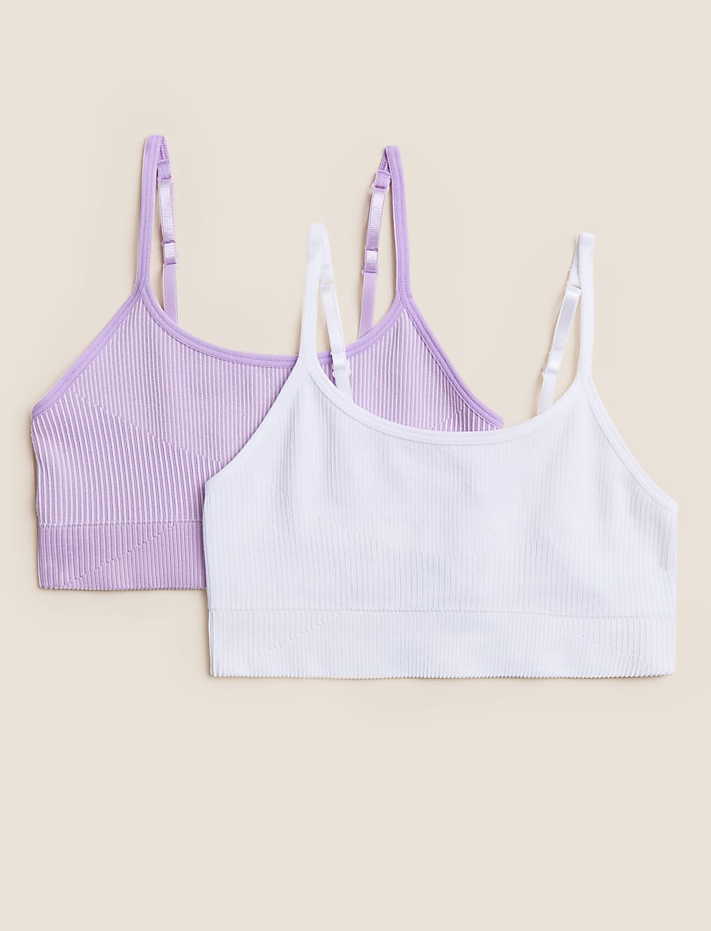 2pk Seamfree Crop Tops (9-16 Yrs)