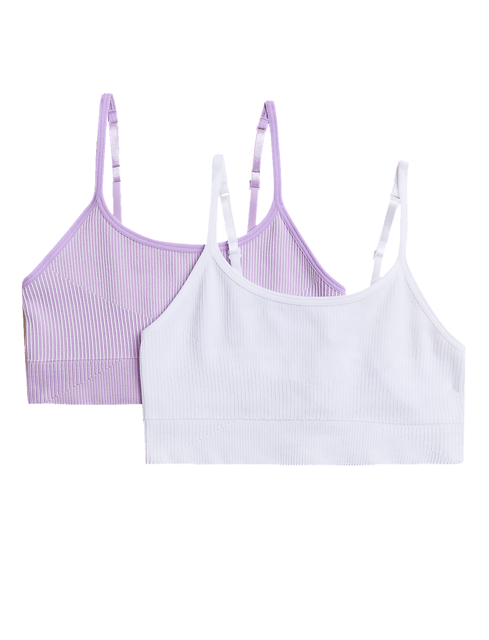 2pk Seamfree Crop Tops (9-16 Yrs)