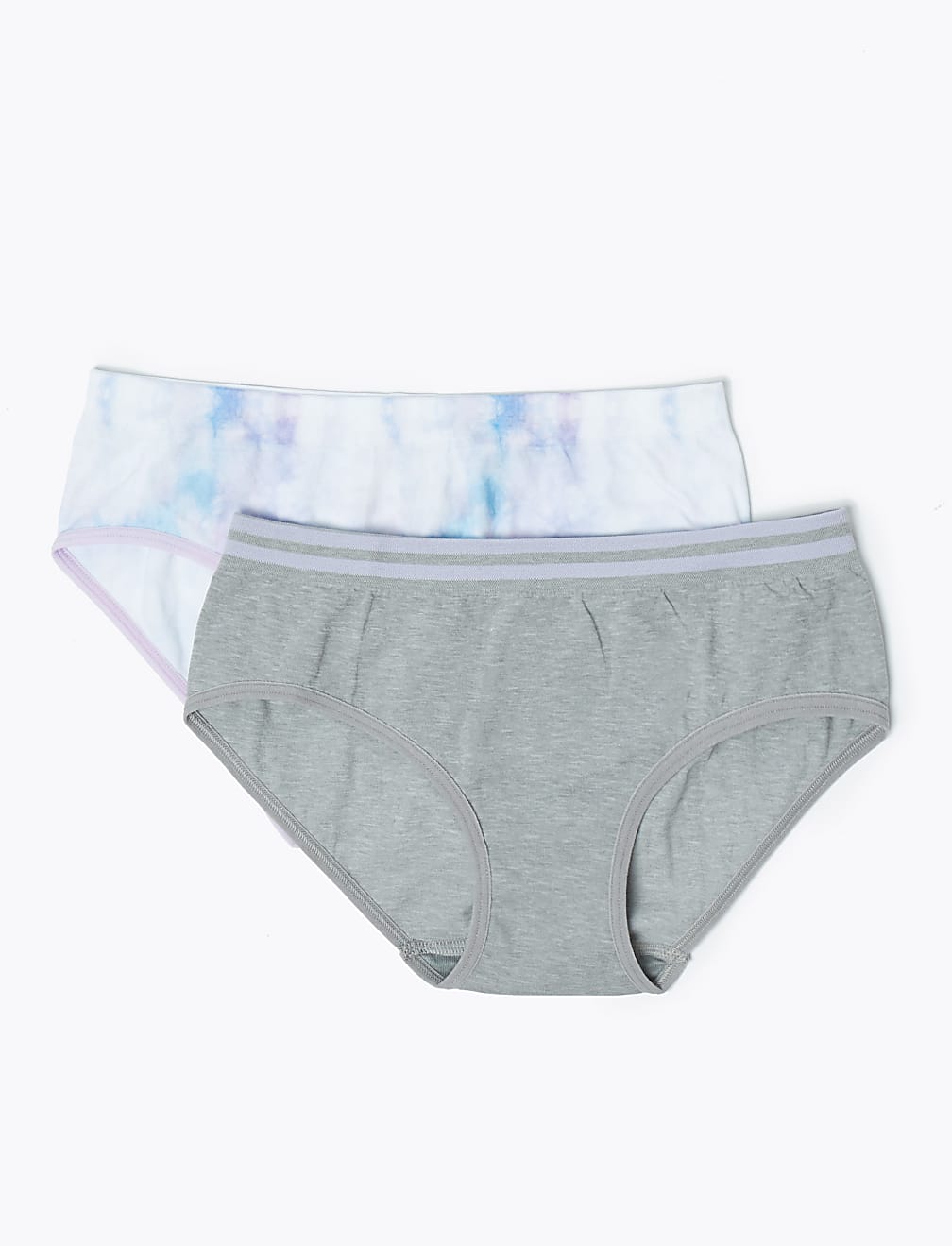 2 Pack Seamfree Tie Dye Knickers (6-16 Yrs)