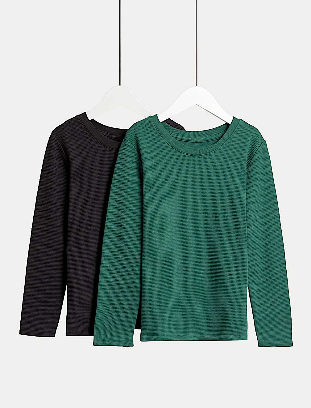 2pk Heatgen™ Thermal Waffle Tops (2-14 Yrs)