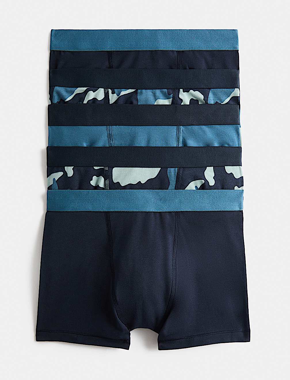 5 Pack Cotton Rich Camo Trunks (5-16 Yrs)