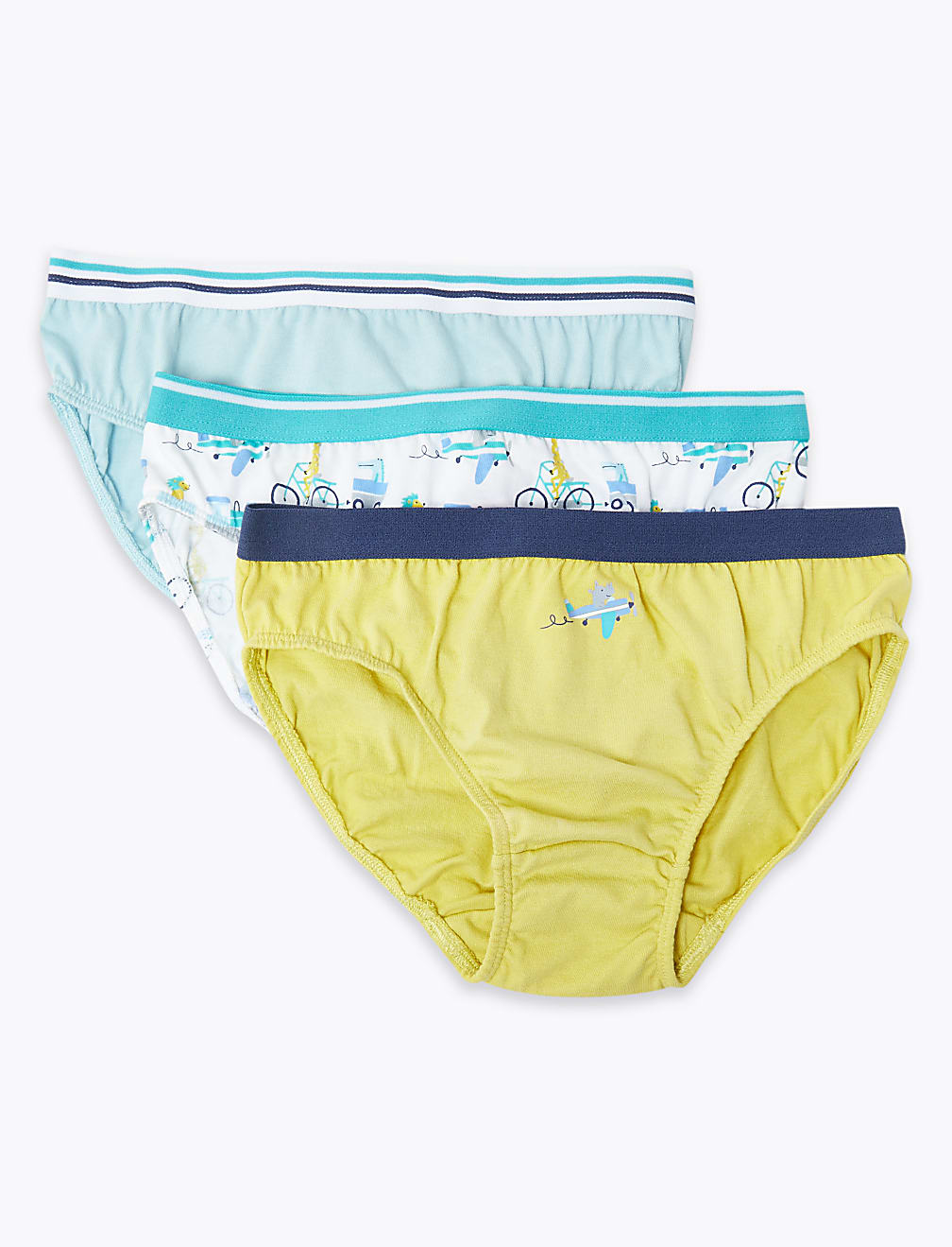 5 Pack Cotton Transport Briefs (18 Months - 8 Years)