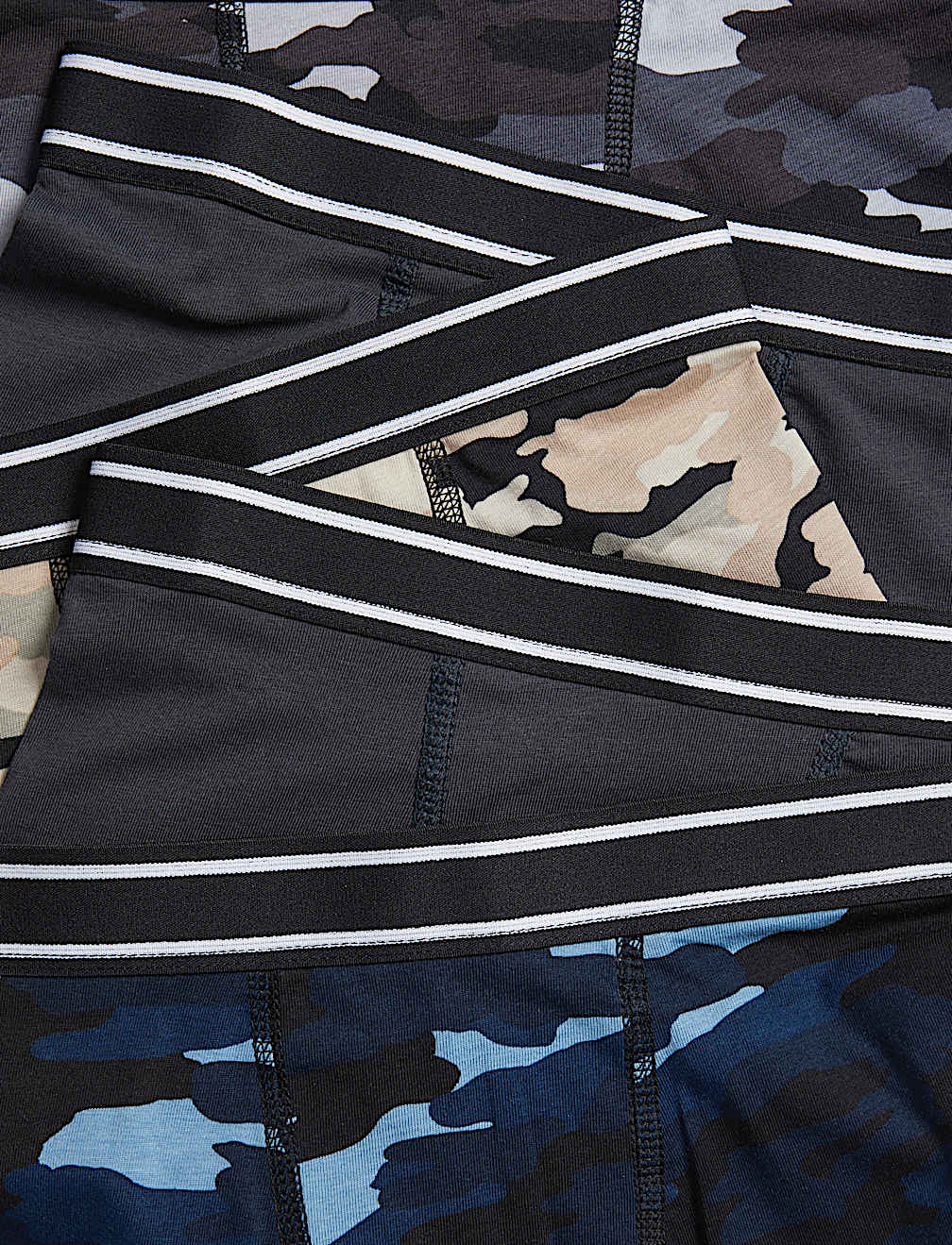 5pk Cotton with Stretch Camo Trunks (5-16 Yrs)