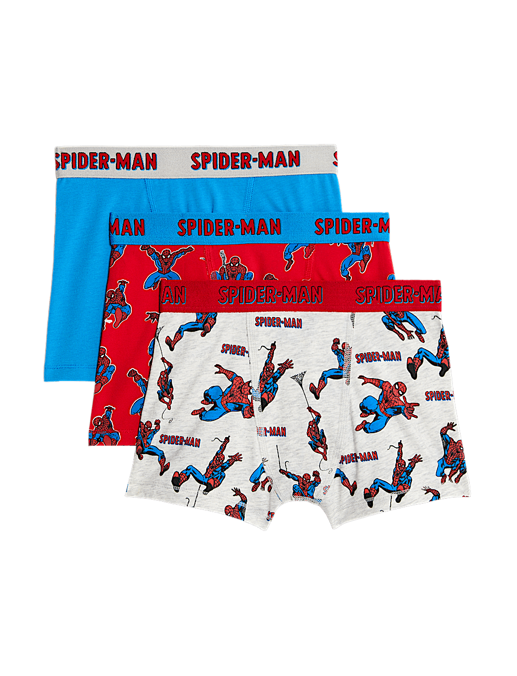3pk Cotton Rich Spider-Man™ Trunks(3-10 Yrs)