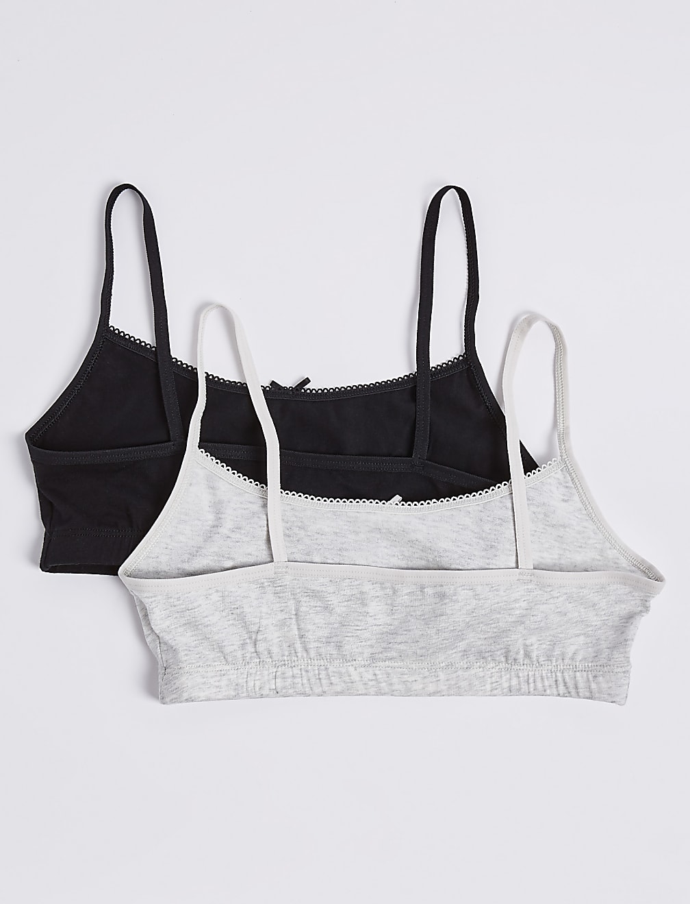 2 Pack Cotton Cropped Tops (6-16 Years)