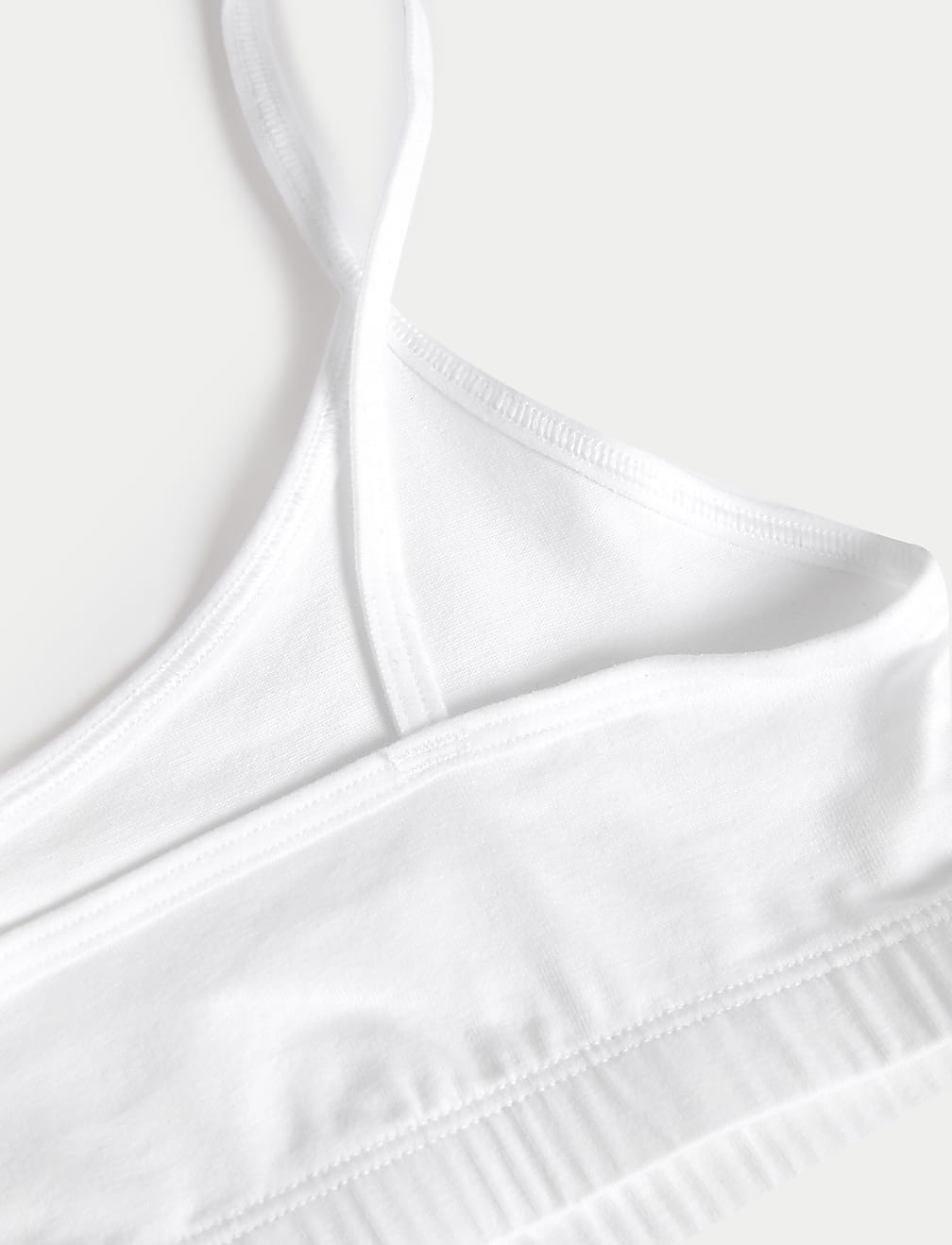 5pk Cotton with Stretch Crop Tops (6-16 Yrs)