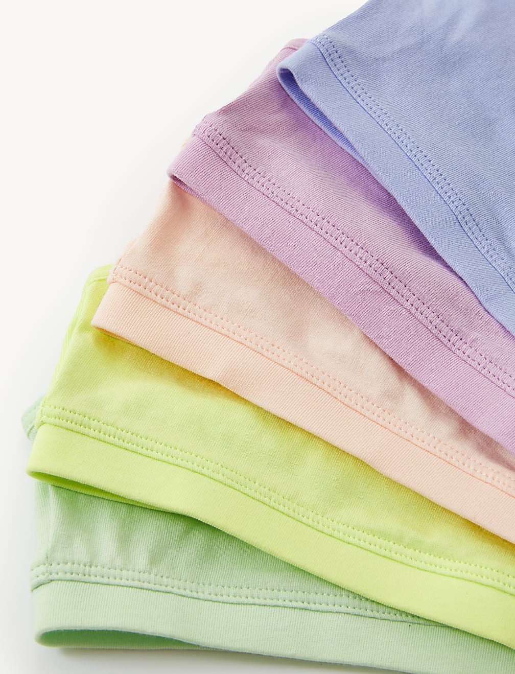 5pk Cotton Rich Crop Tops (6-16 Yrs)
