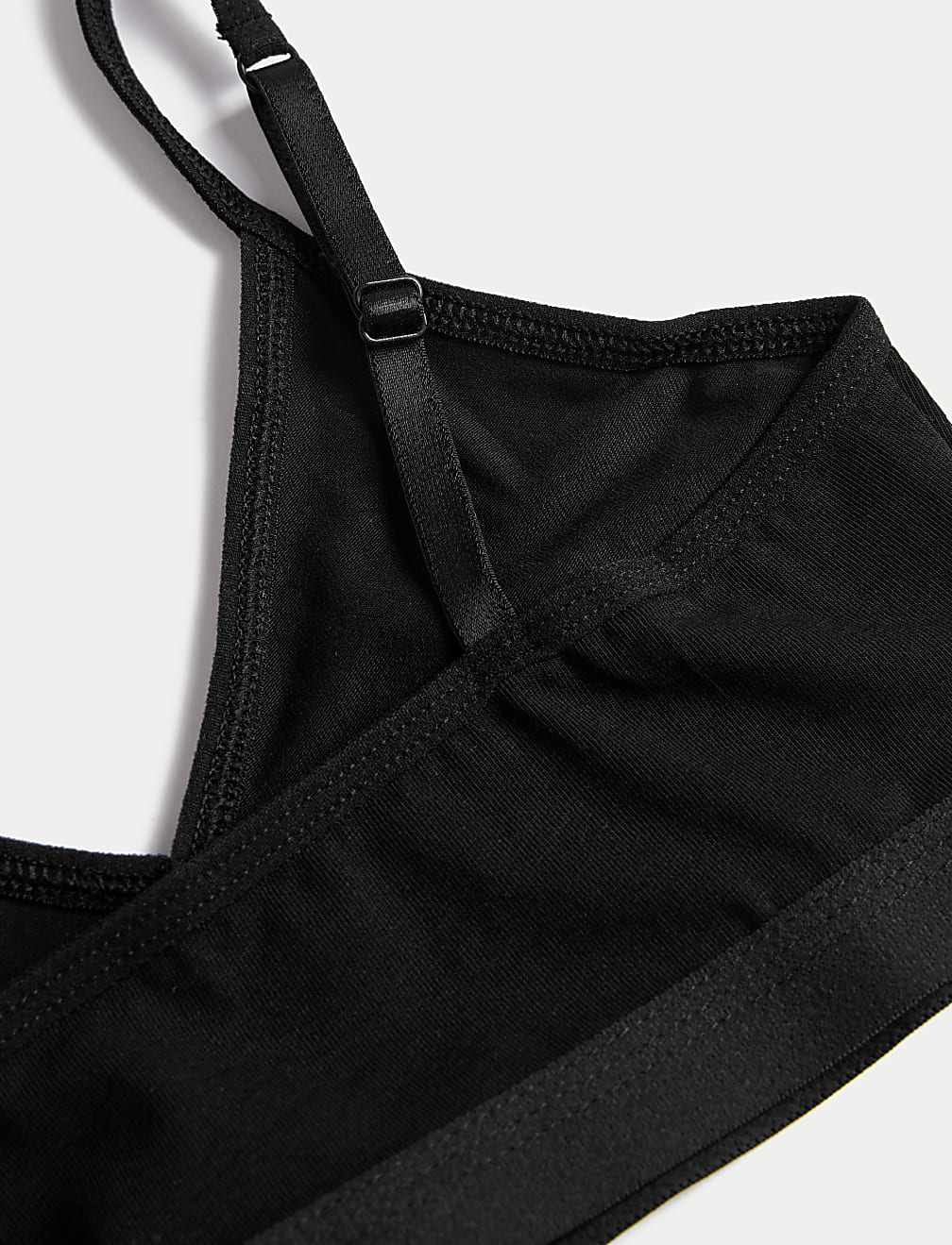 3pk Cotton with Stretch Crop Tops (6-16 Yrs)