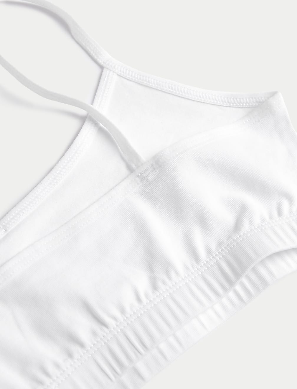 5pk Cotton with Stretch StayNew™ Crop Tops (6-16 Yrs)