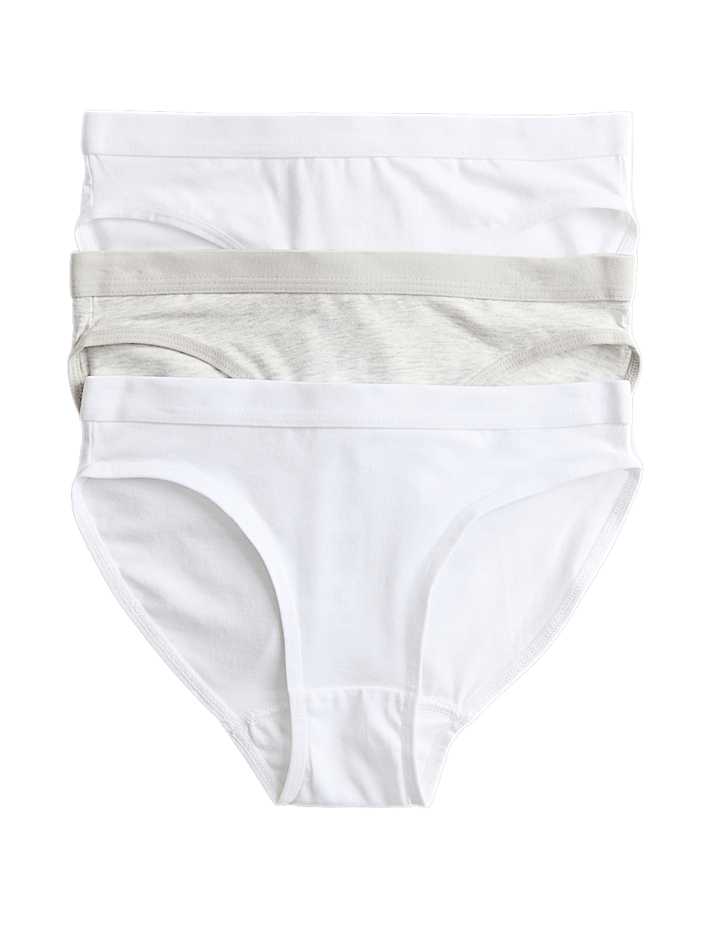 3 Pack Cotton with Stretch Bikini Knickers (6-16 Yrs)
