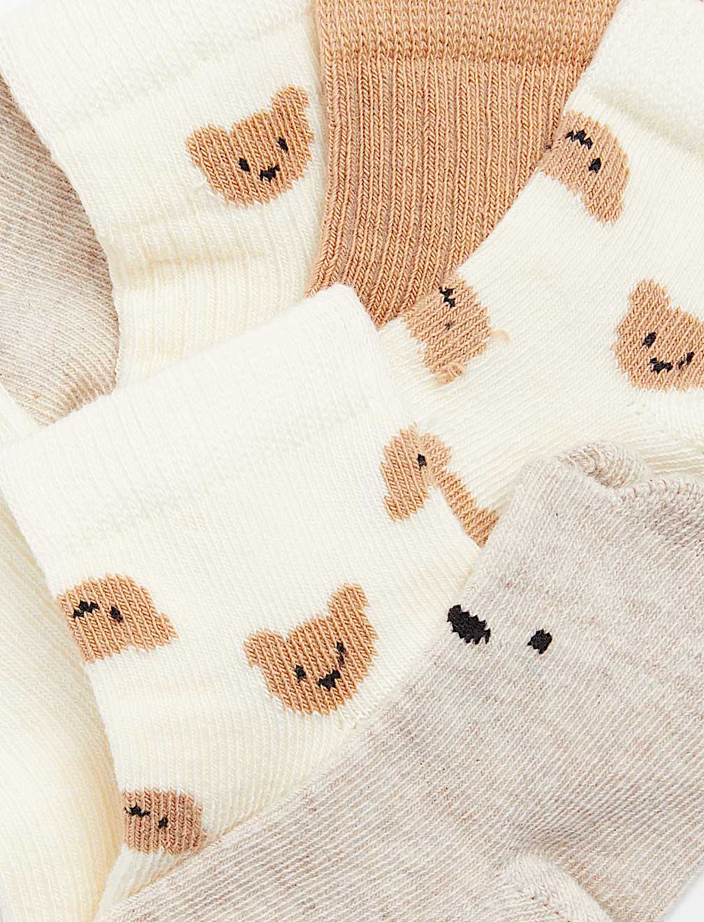 7pk Cotton Rich Spencer Bear™ Baby Socks (0-3 Yrs)