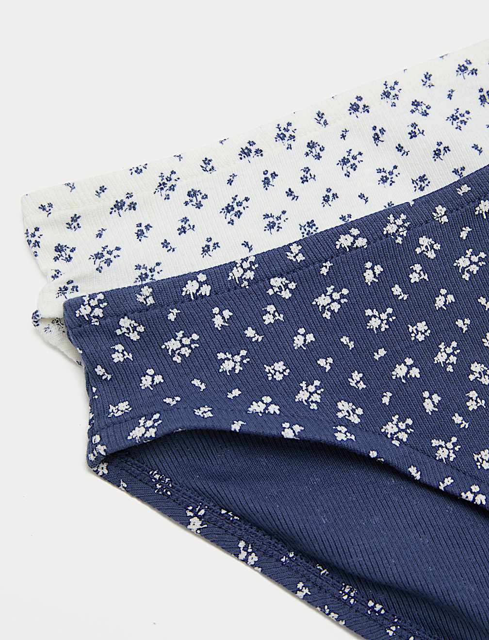 2 Pack Cotton Rich Floral Knickers (7-16 Yrs)