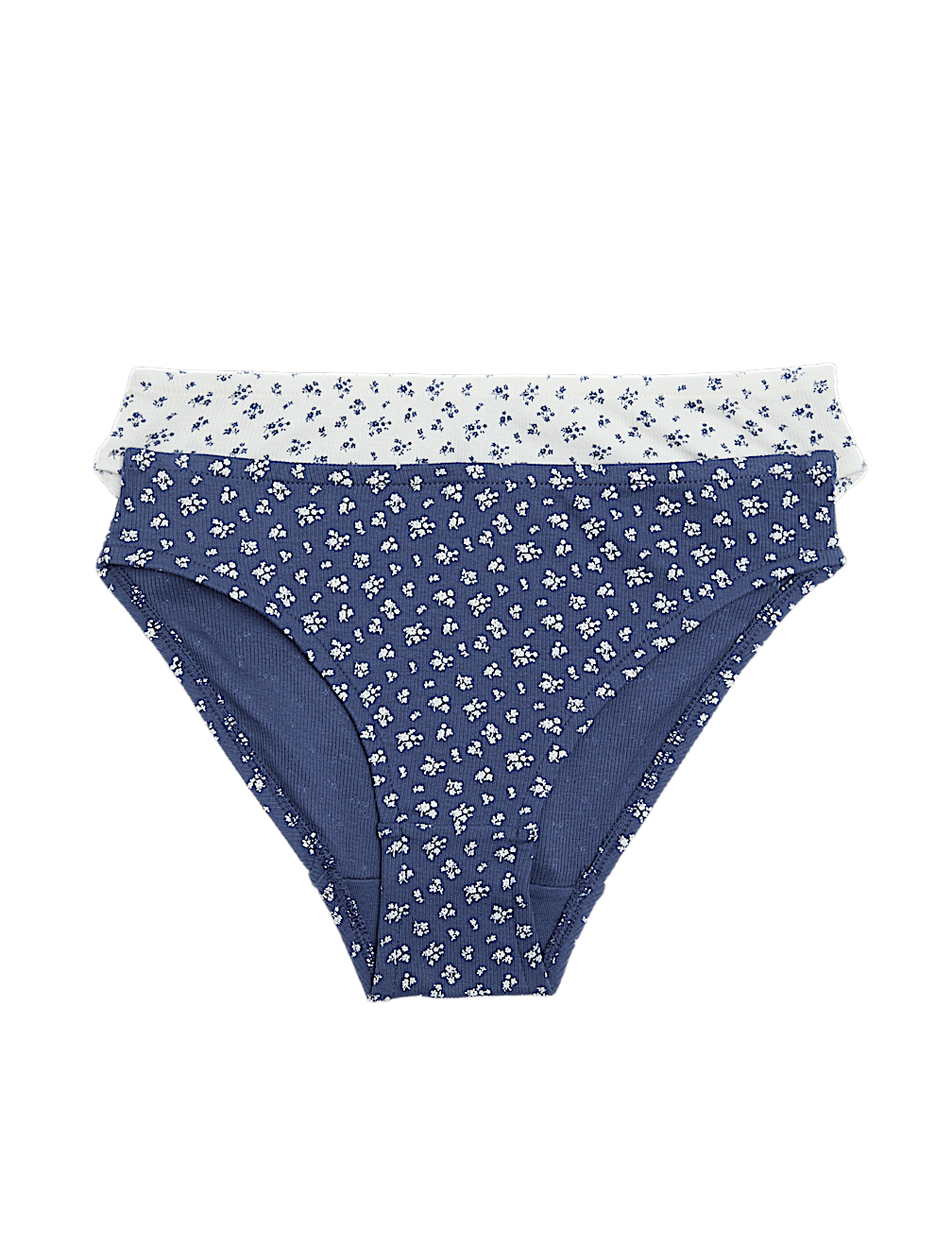 2 Pack Cotton Rich Floral Knickers (7-16 Yrs)