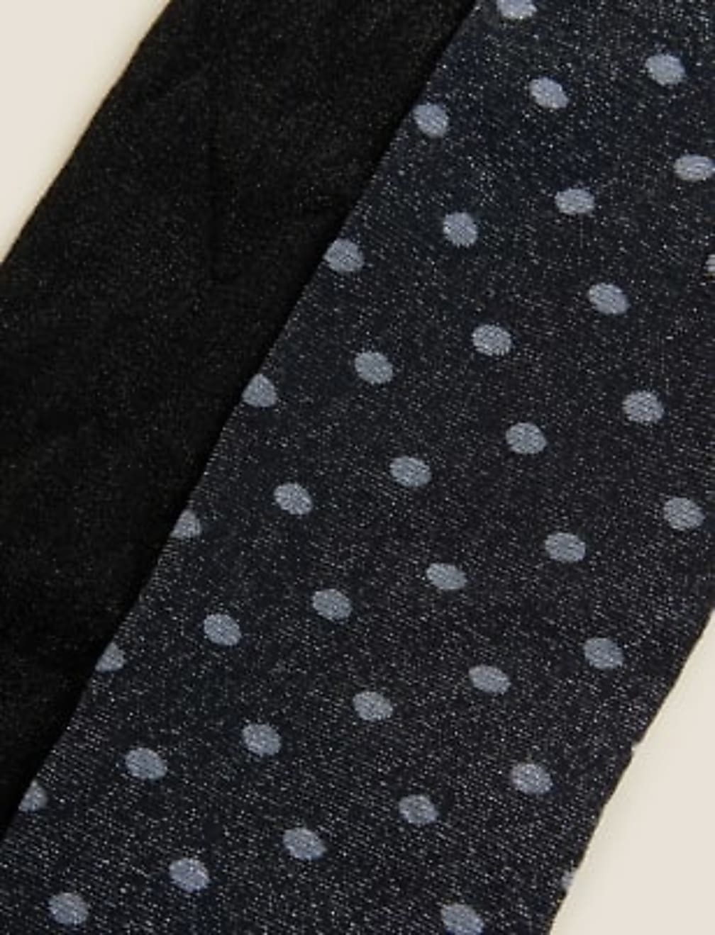 2pk Sparkle Opaque Tights (3 - 14 Yrs)