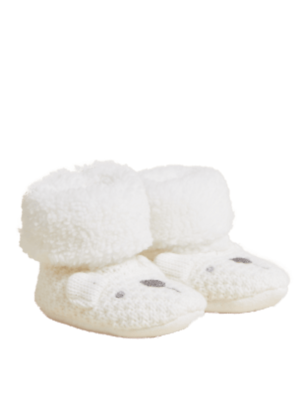 Polar Bear Knitted Booties (0-24 Mths)