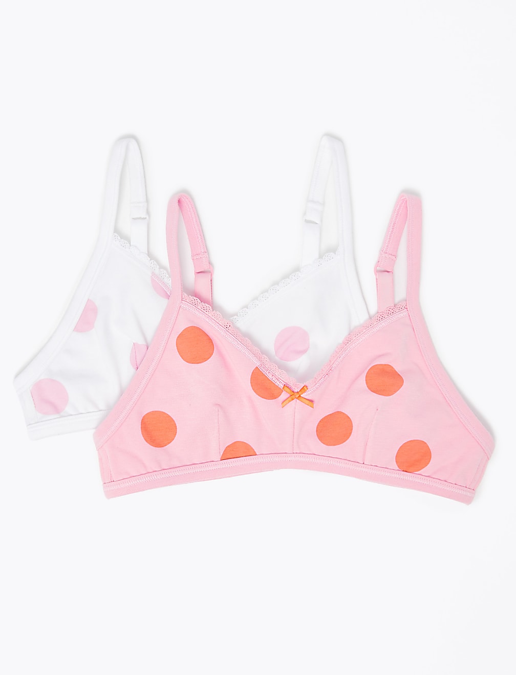 2 Pack Flexifit™ Spotted Non-Padded First Bras A-B