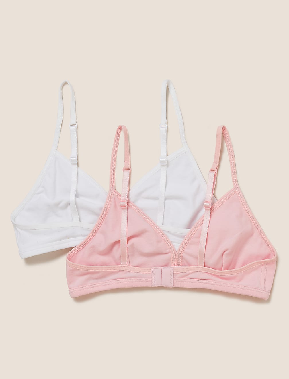 2pk Flexifit™ Cotton with Lycra® First Bras