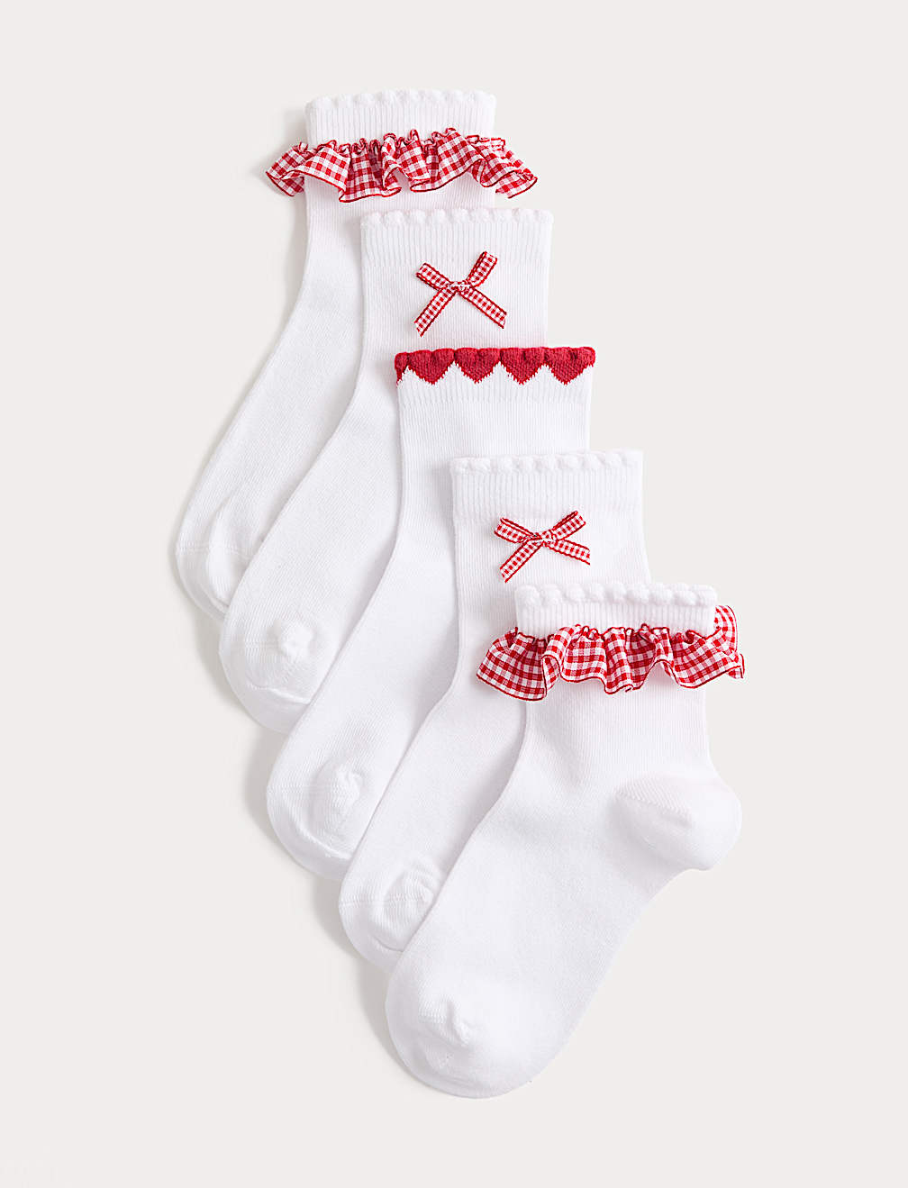 5 Pack Cotton Rich Socks (6 Small - 7 Large)
