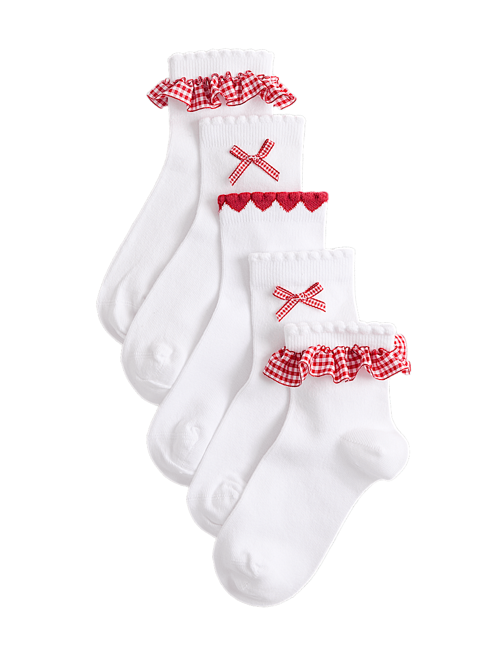 5 Pack Cotton Rich Socks (6 Small - 7 Large)