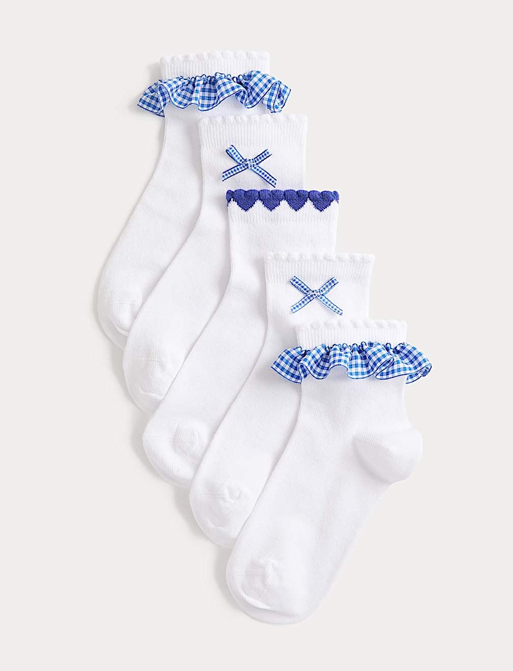 5 Pack Cotton Rich Socks (6 Small - 7 Large)