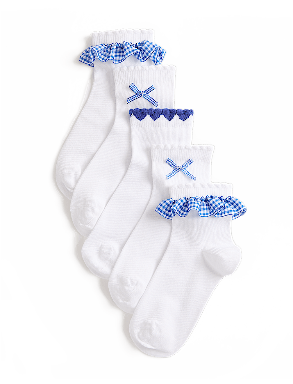 5 Pack Cotton Rich Socks (6 Small - 7 Large)