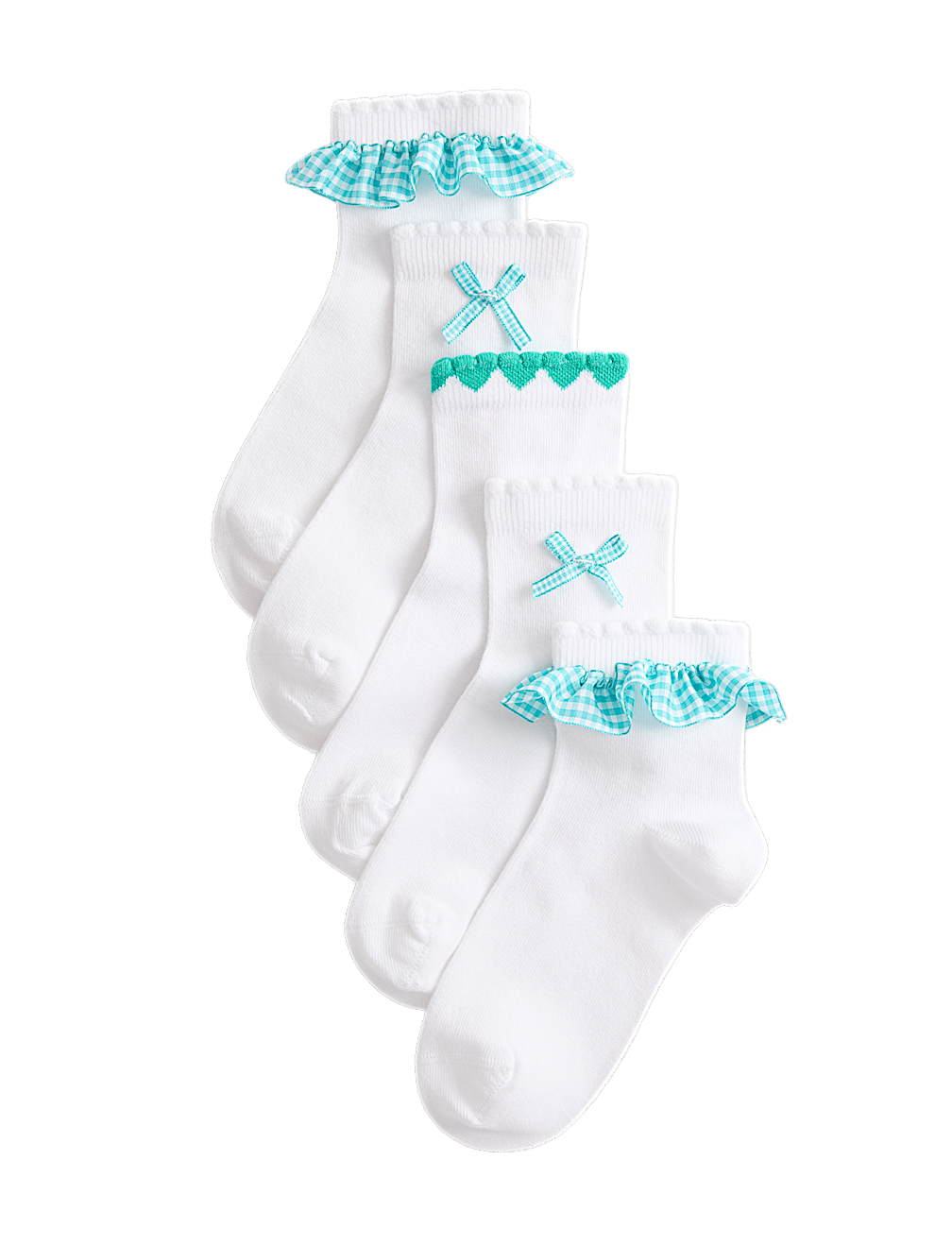 5 Pack Cotton Rich Socks (6 Small - 7 Large)