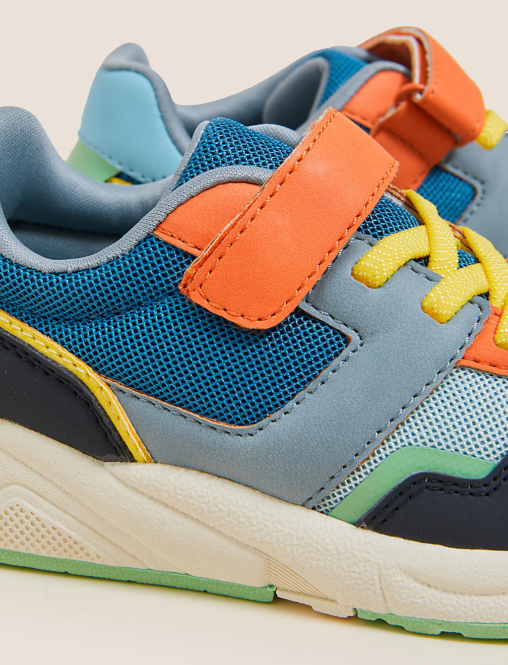 Kids' Freshfeet&trade; Colour Block Trainers (4 Small - 13 Small)