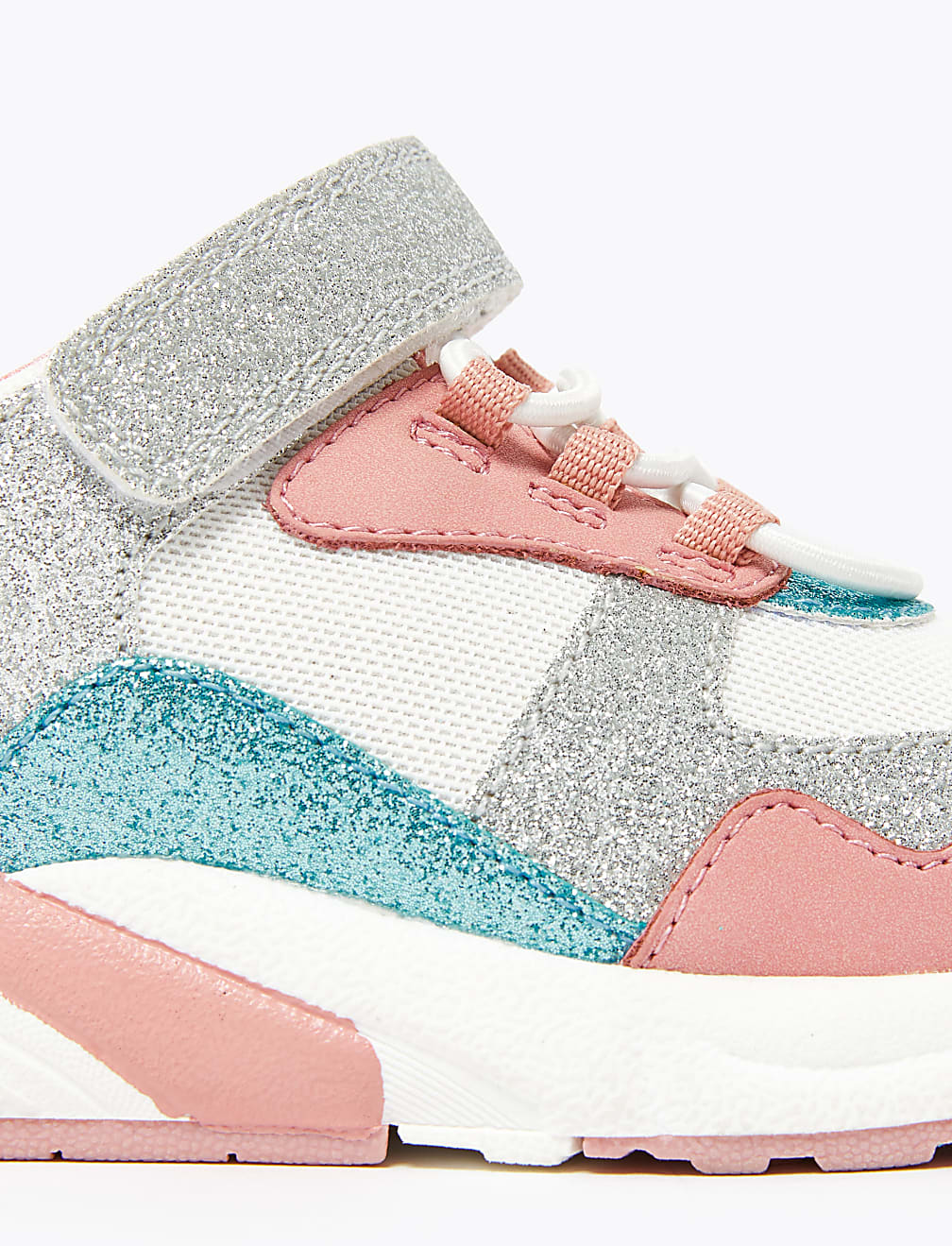 Kids' Sparkle Block Trainers