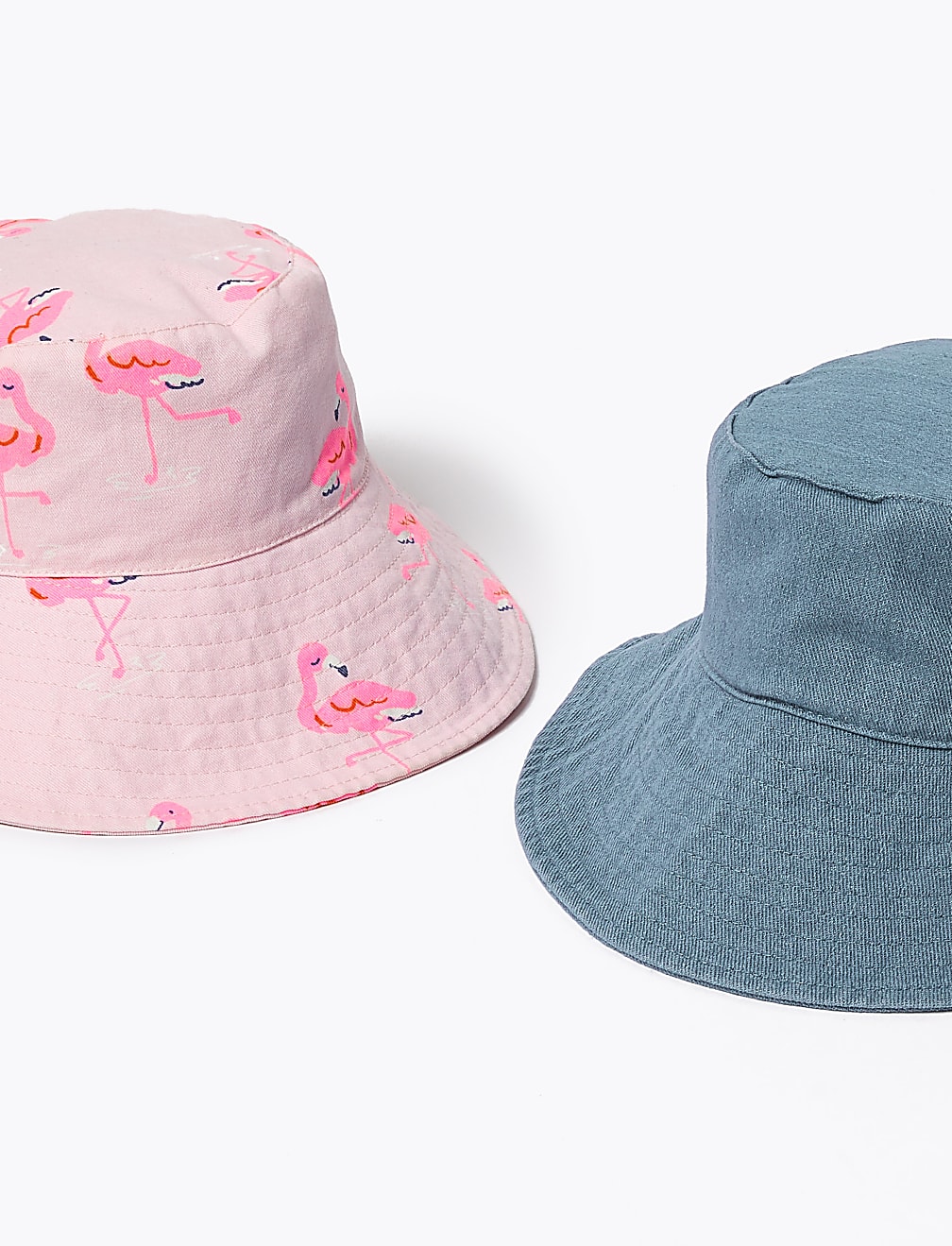 Kids' 2 Pack Flamingo Sun Hats (1-6 Yrs)