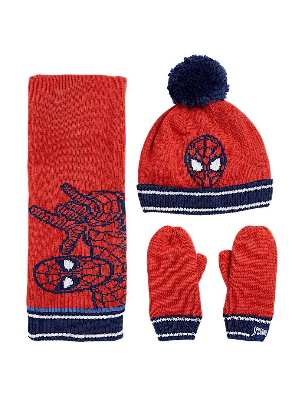 Kids' Spider-Man™ Hat, Scarf and Mitten Set (1-6 Yrs)