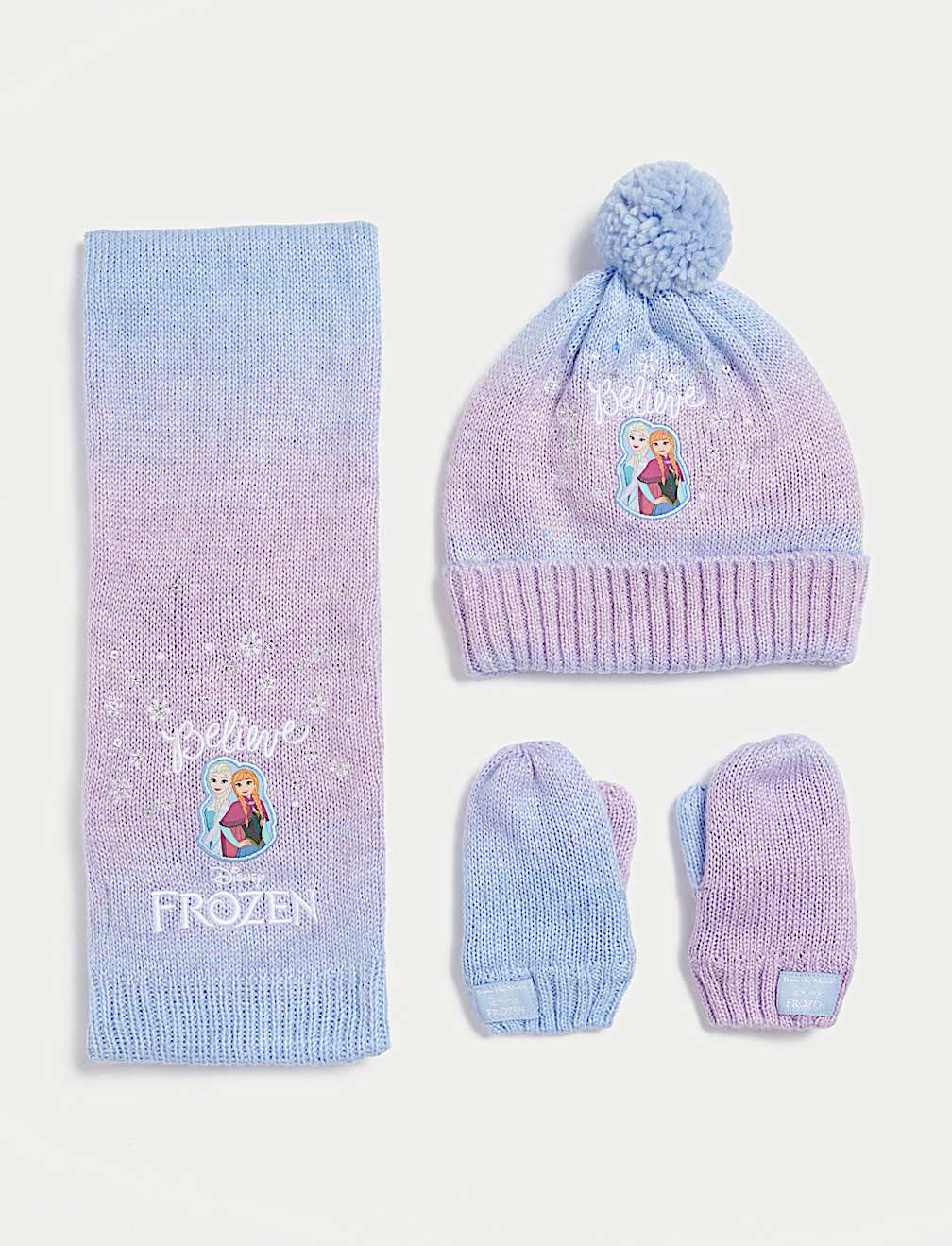 Kids' Frozen™ Hat, Scarf and Mitten Set (1-6 Yrs)