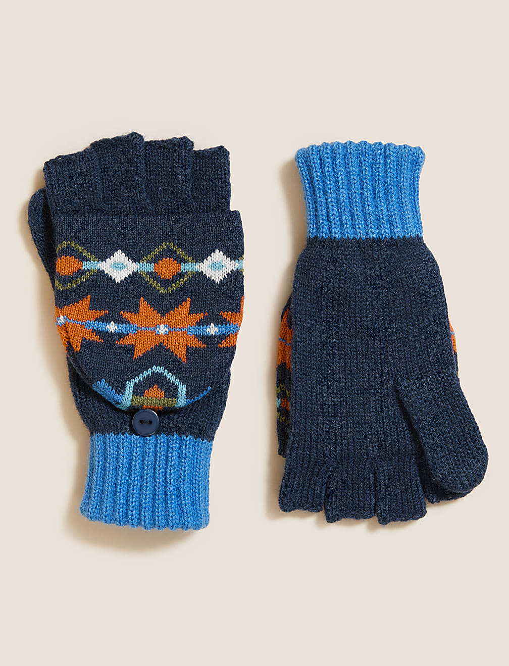 Kids' Printed Flip Top Gloves (1-13 Yrs)