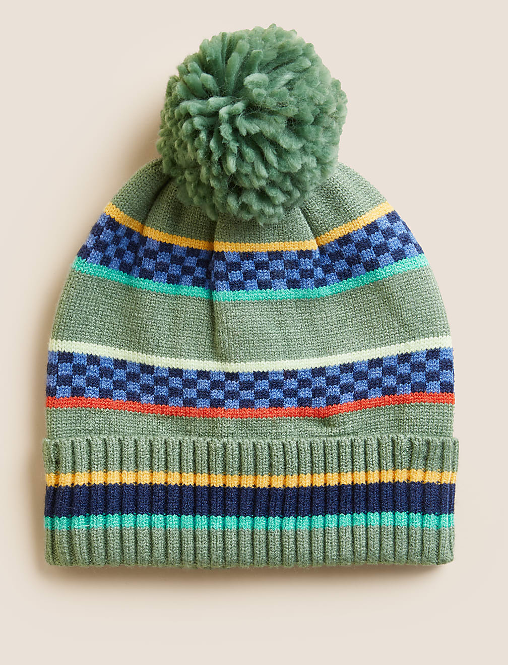 Kids' Striped Winter Hat