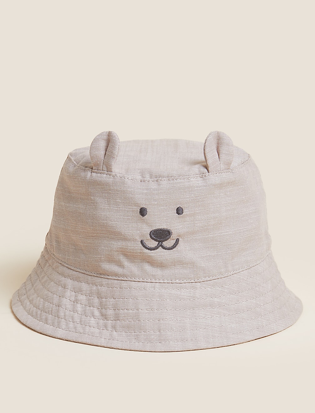 Kids' Pure Cotton Bear Sun Hat (0-1 Yr)