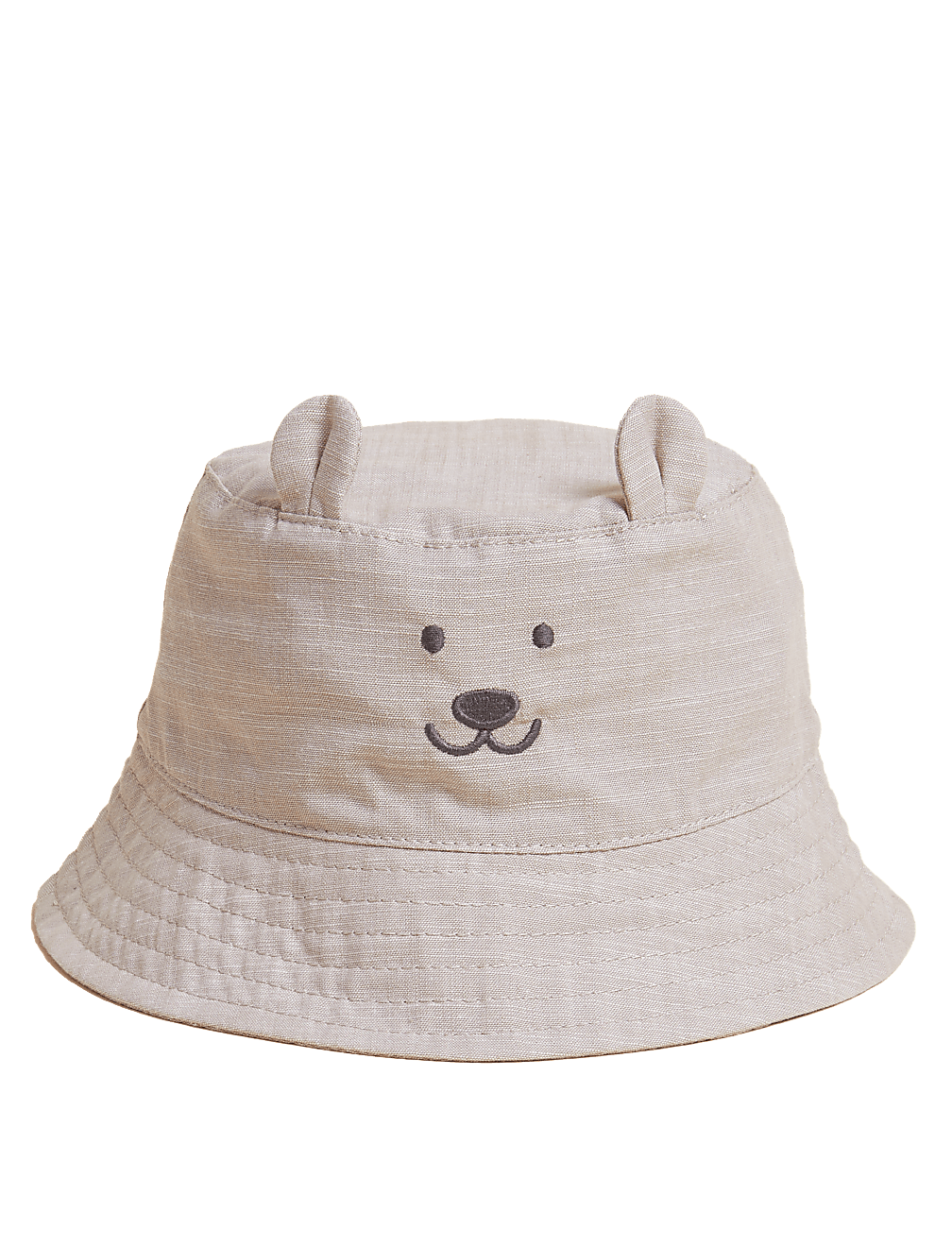 Kids' Pure Cotton Bear Sun Hat (0-1 Yr)