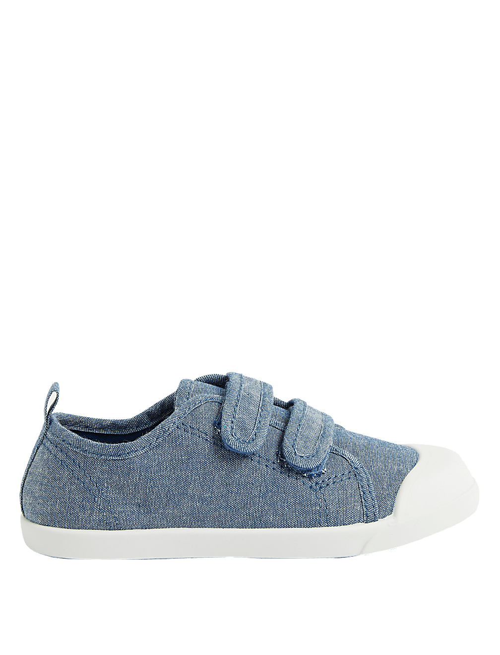 Kids’ Denim Riptape Pumps