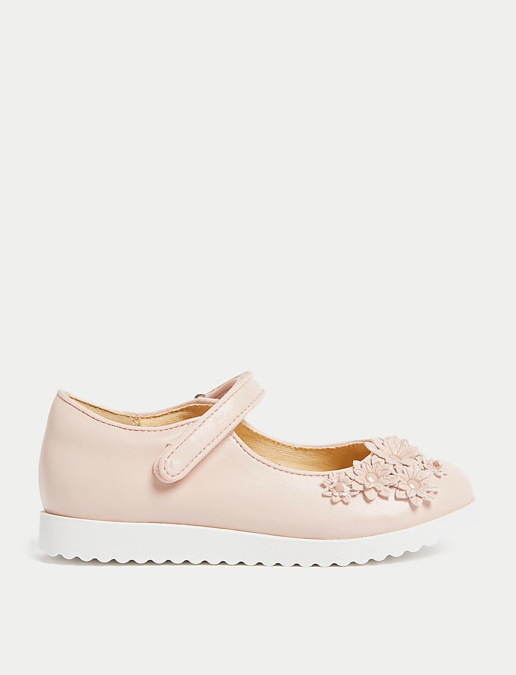 Kids’ Floral Riptape Mary Jane Shoes