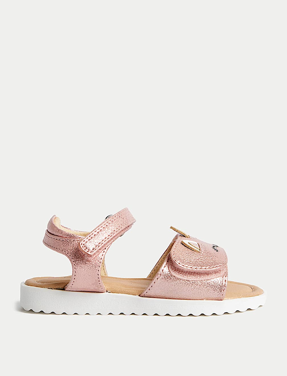 Kids' Metallic Unicorn Riptape Sandals