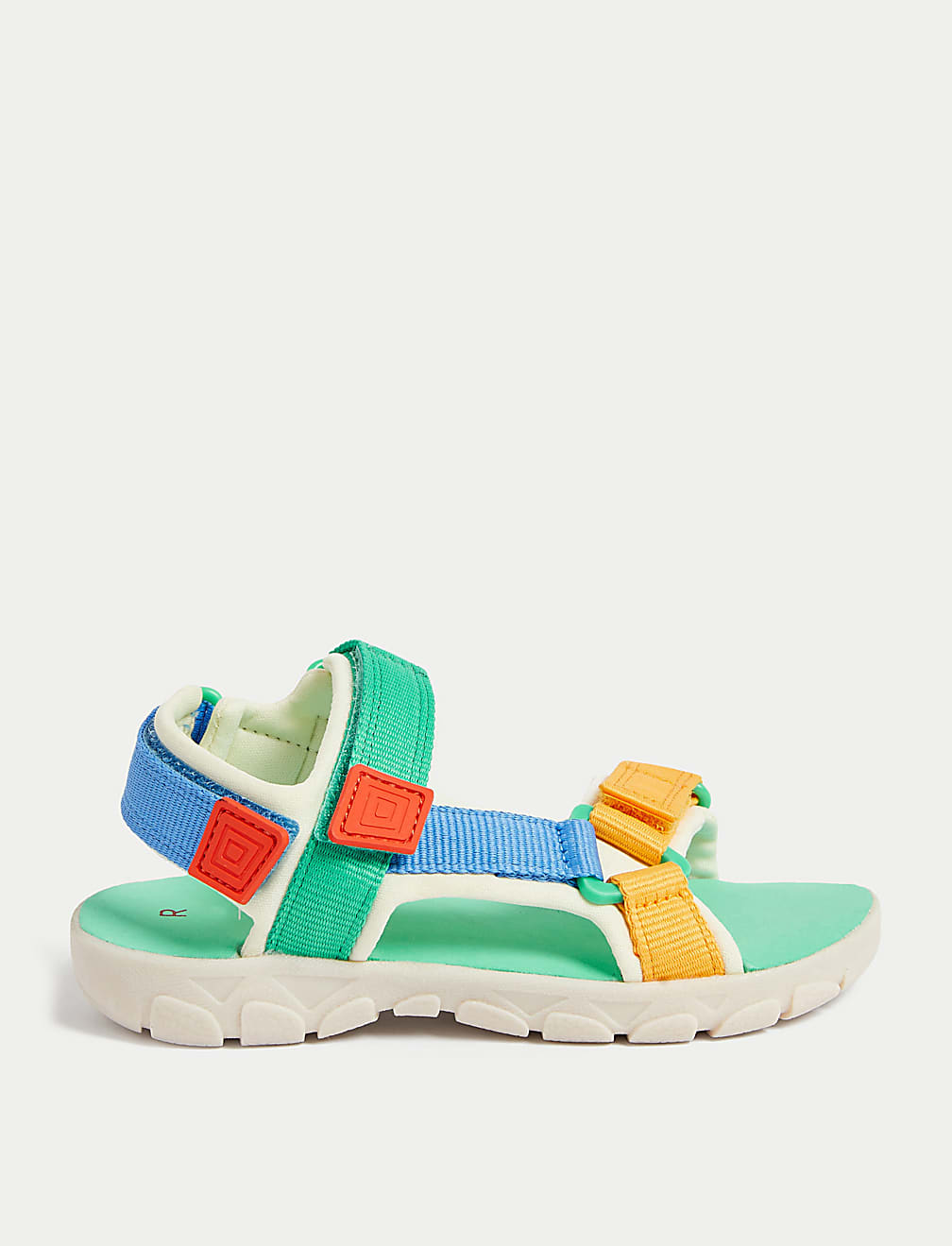 Kids' Colour Block Riptape Sandals