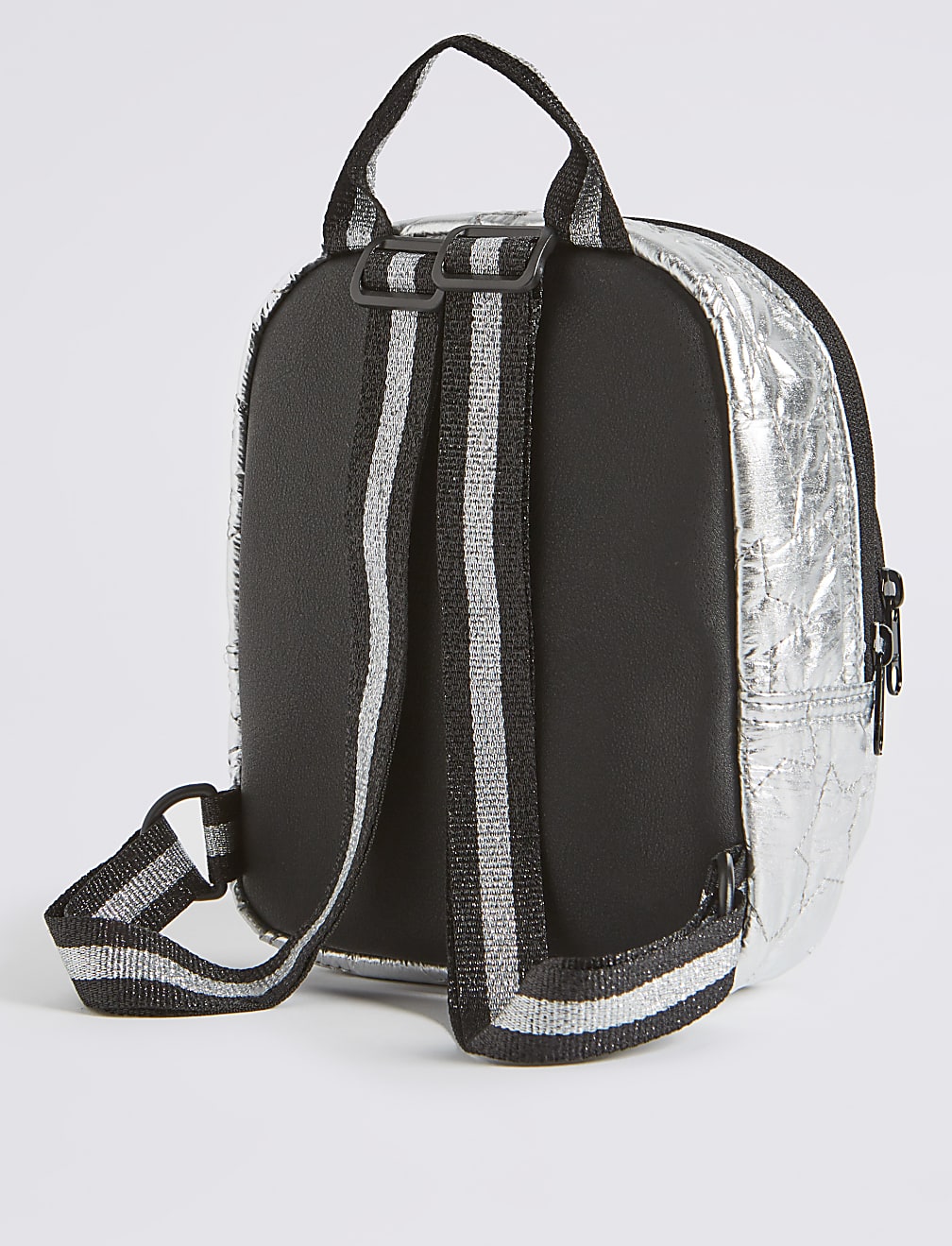 Metallic Star Pattern Mini School Backpack