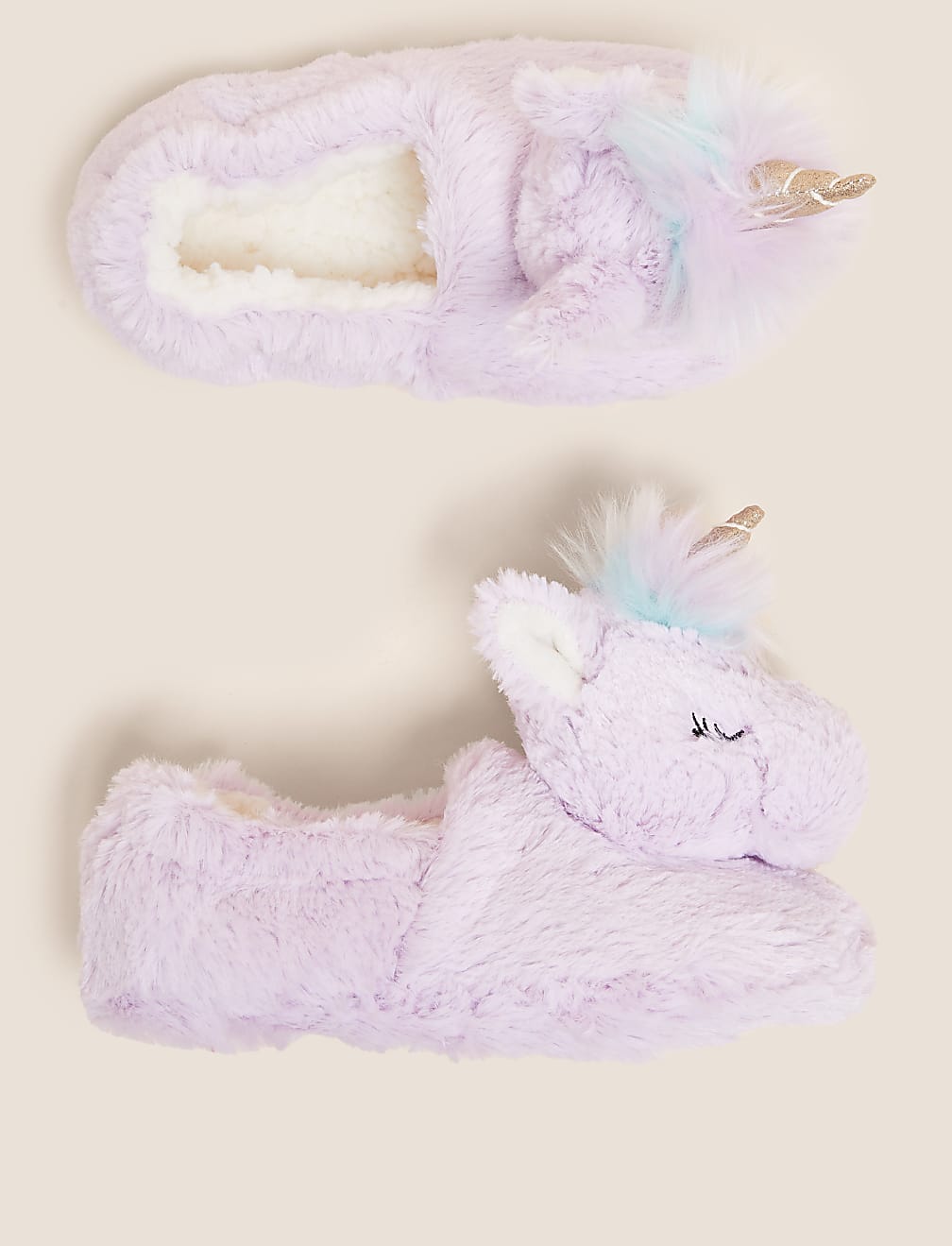 Kids' Unicorn Slippers (5 Small - 6 Large)