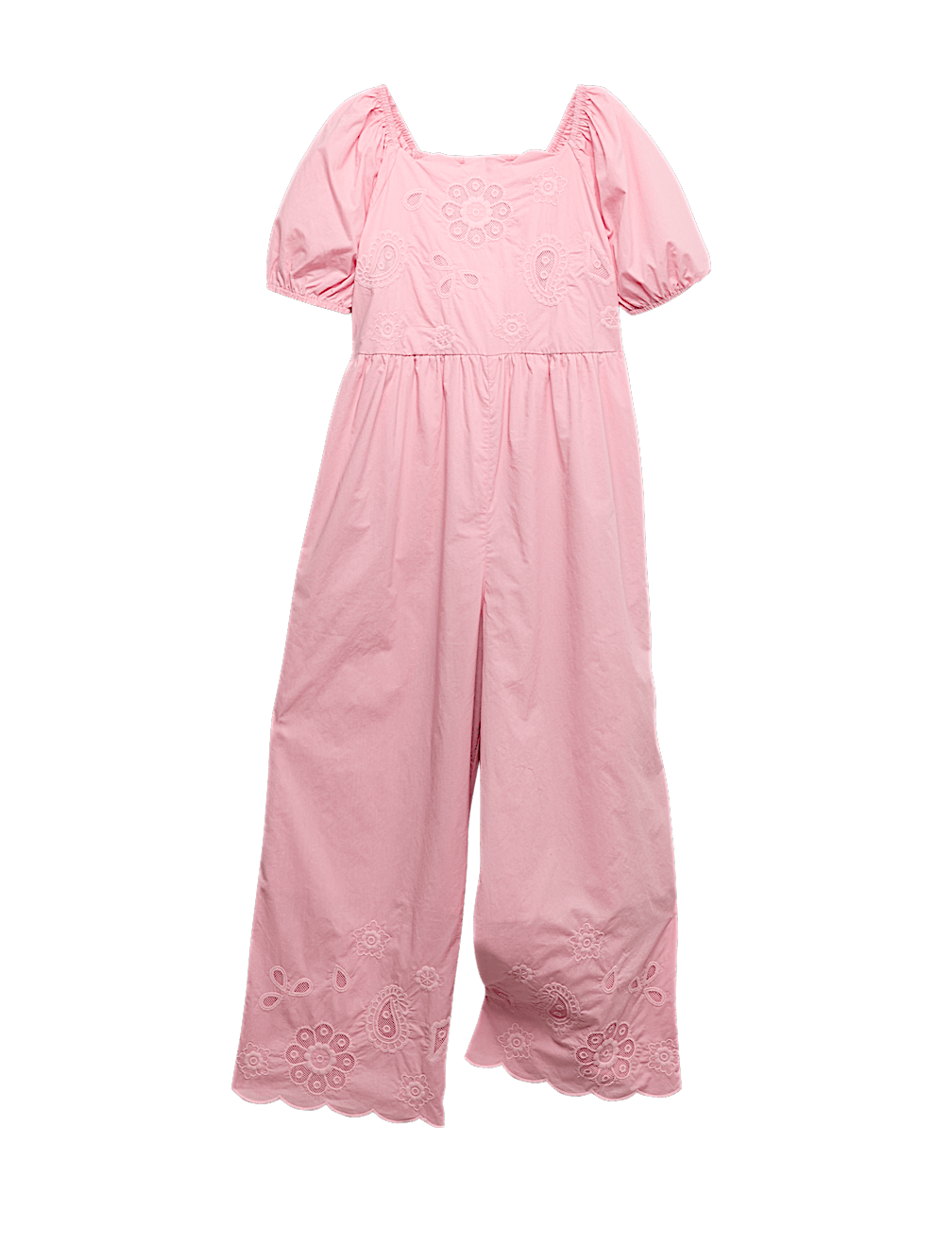 Pure Cotton Embroidered Jumpsuit (2-16 Years)
