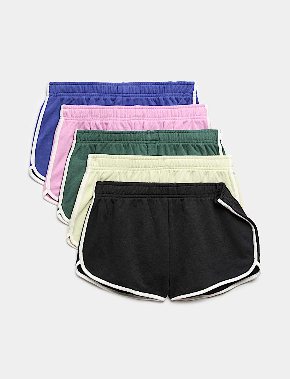 5 Pack Cotton Rich Runner Shorts (6-16 Yrs)