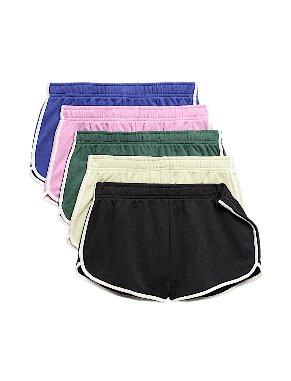 5 Pack Cotton Rich Runner Shorts (6-16 Yrs)