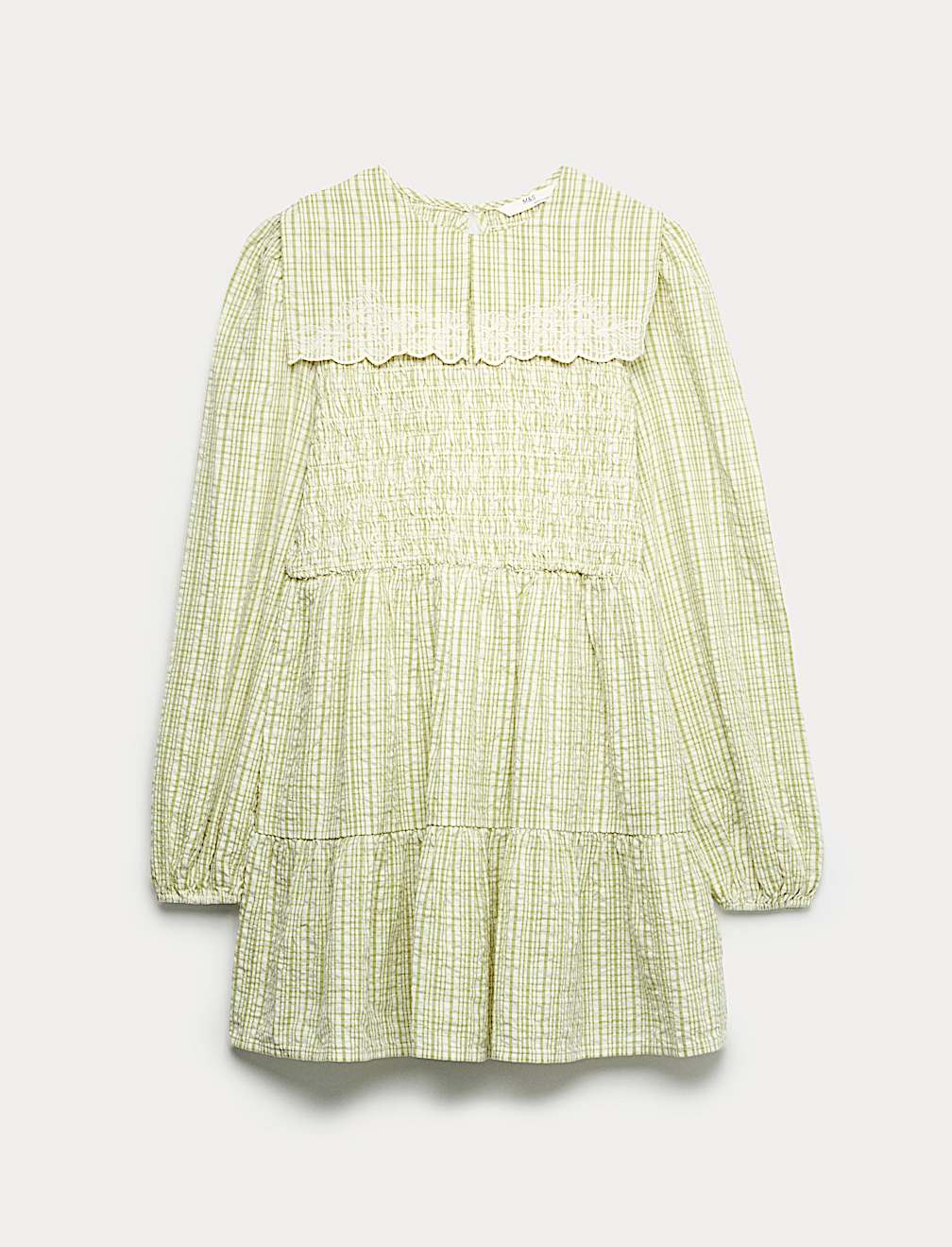 Pure Cotton Checked Dress (6-16 Yrs)