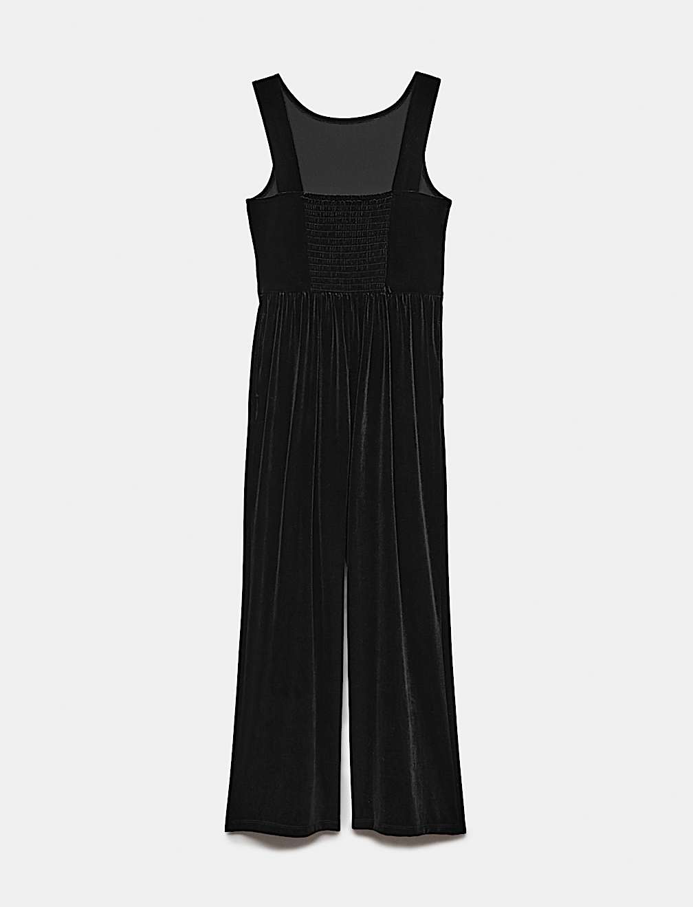 Velvet Wide Leg Pull On Jumpsuit