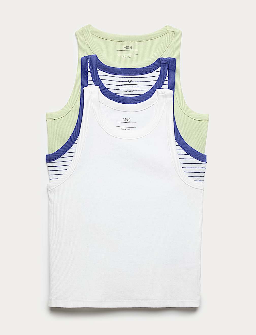 3 Pack Cotton Rich Vests (6-16 Yrs)