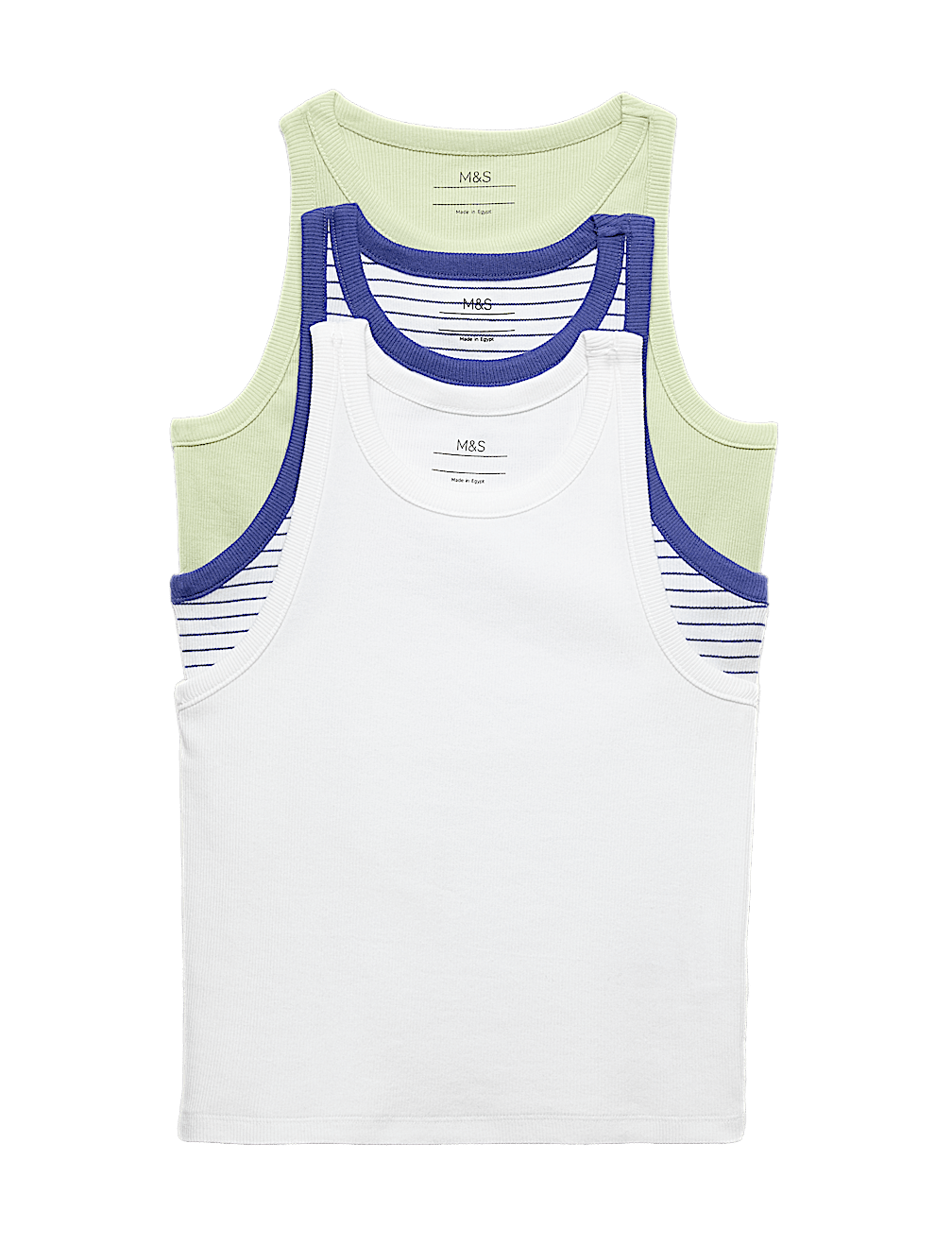 3 Pack Cotton Rich Vests (6-16 Yrs)